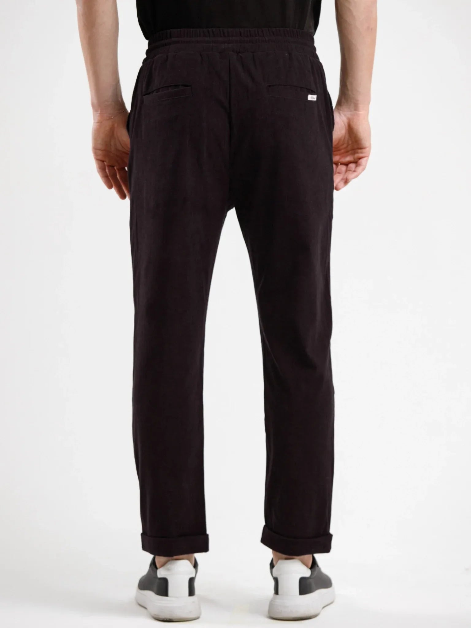 Corduroy Pant - Black - Squalo Roma, image 2 of 3