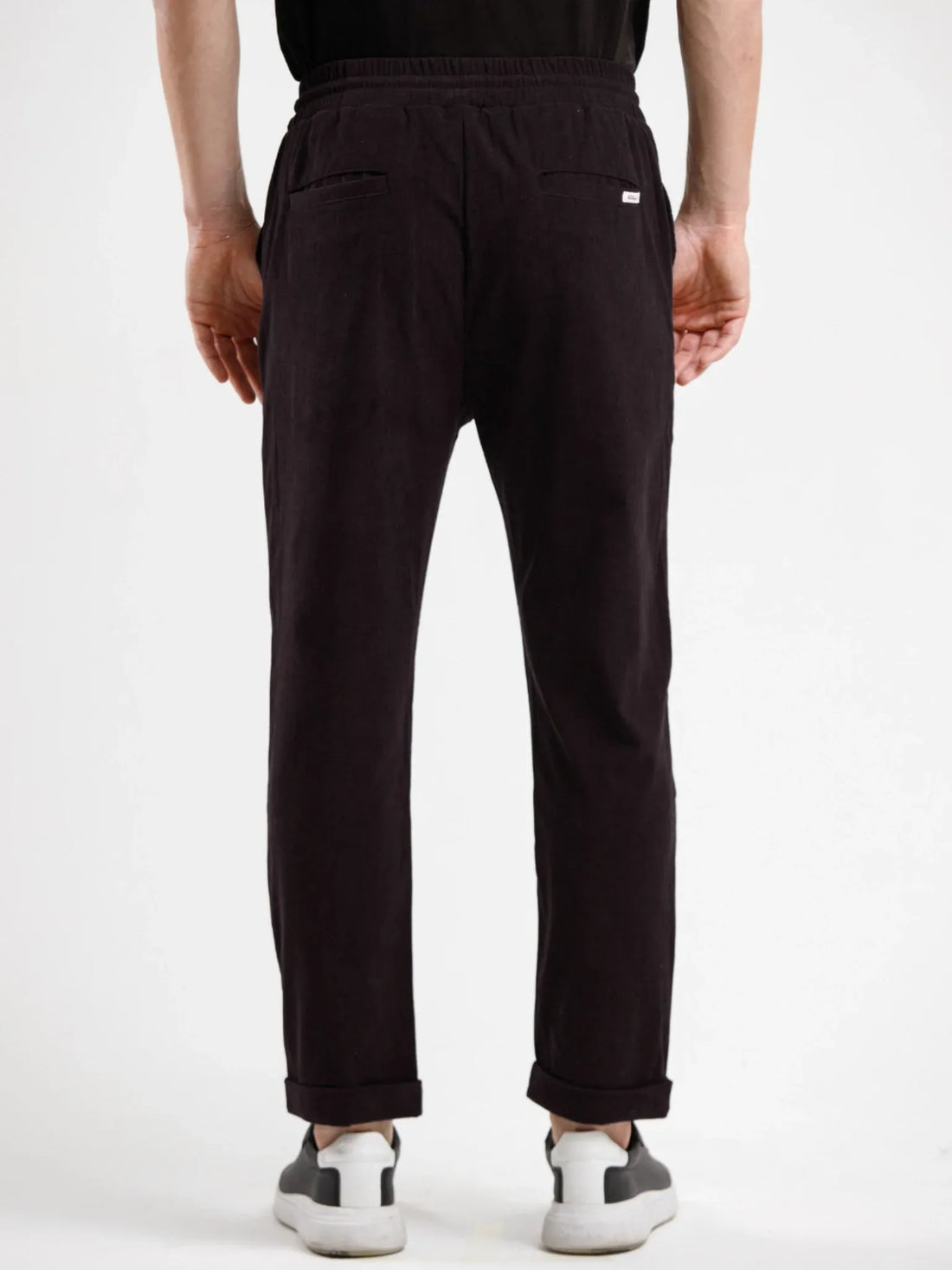 Corduroy Pant - Black - Squalo Roma, image 2 of 3