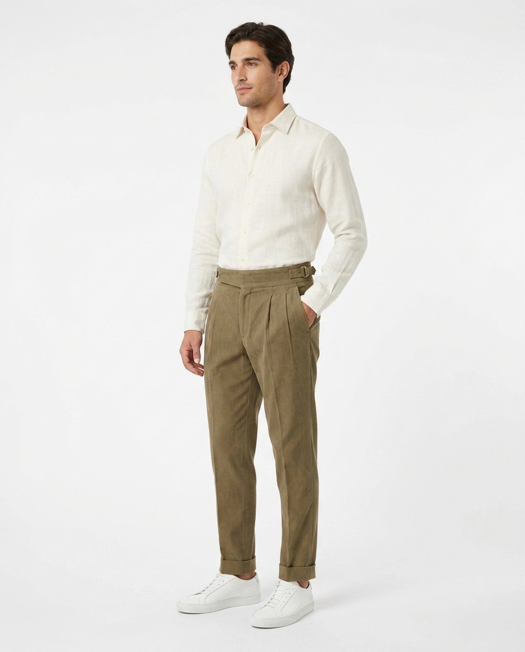 Verona Corduroy Pleated Trouser