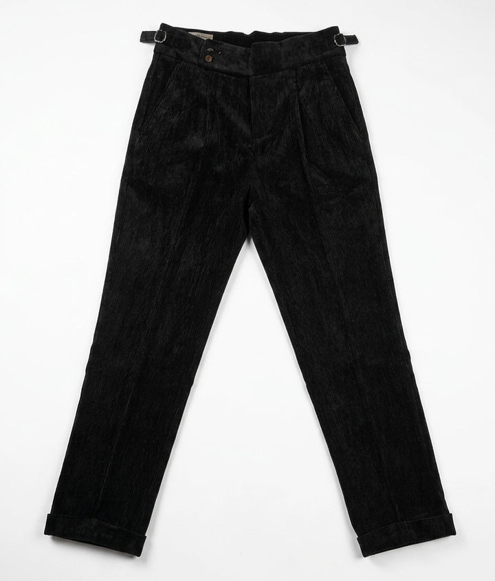 Corduroy Pleated Cuffed Trouser