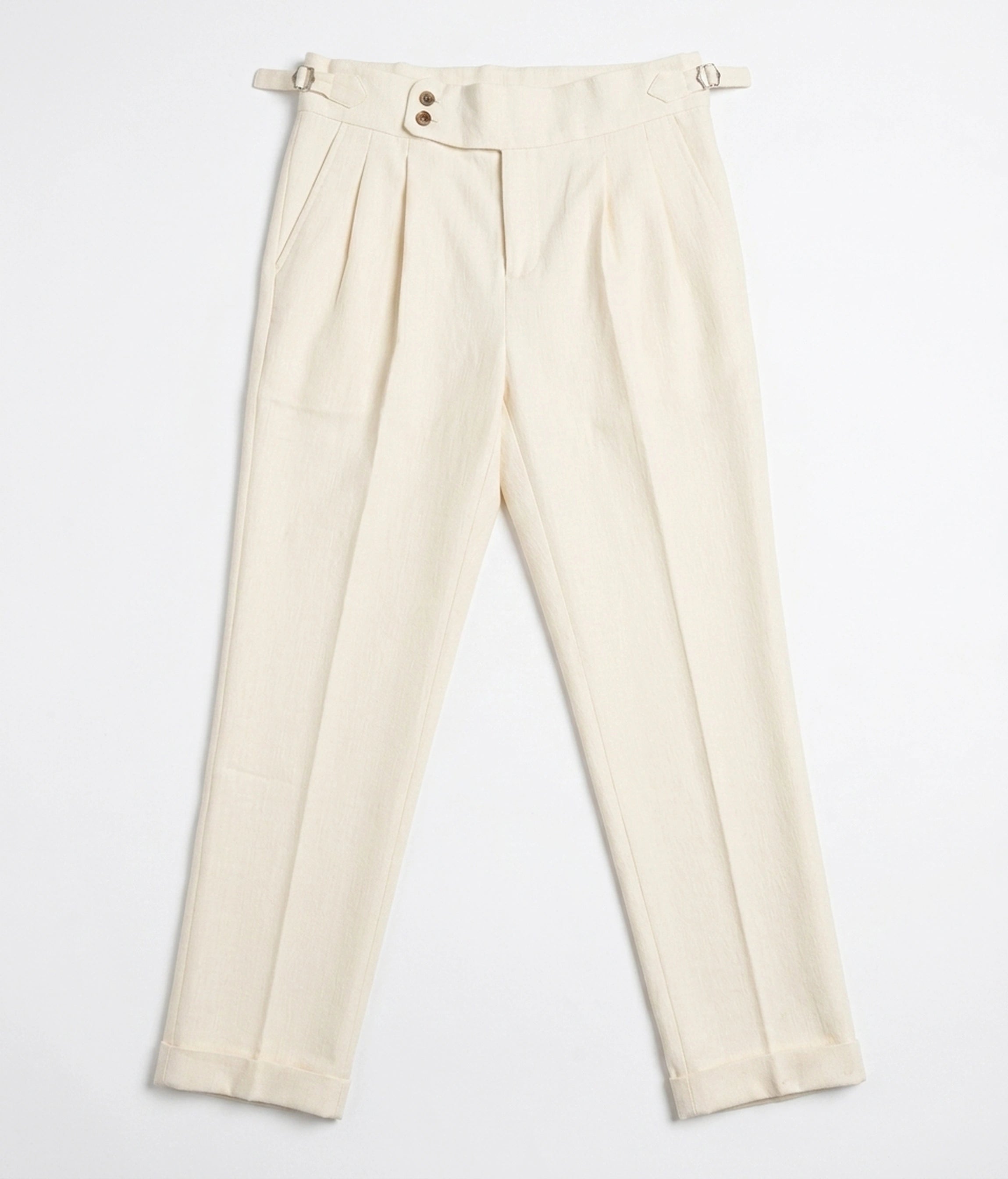 Corduroy Pleated Cuffed Trouser