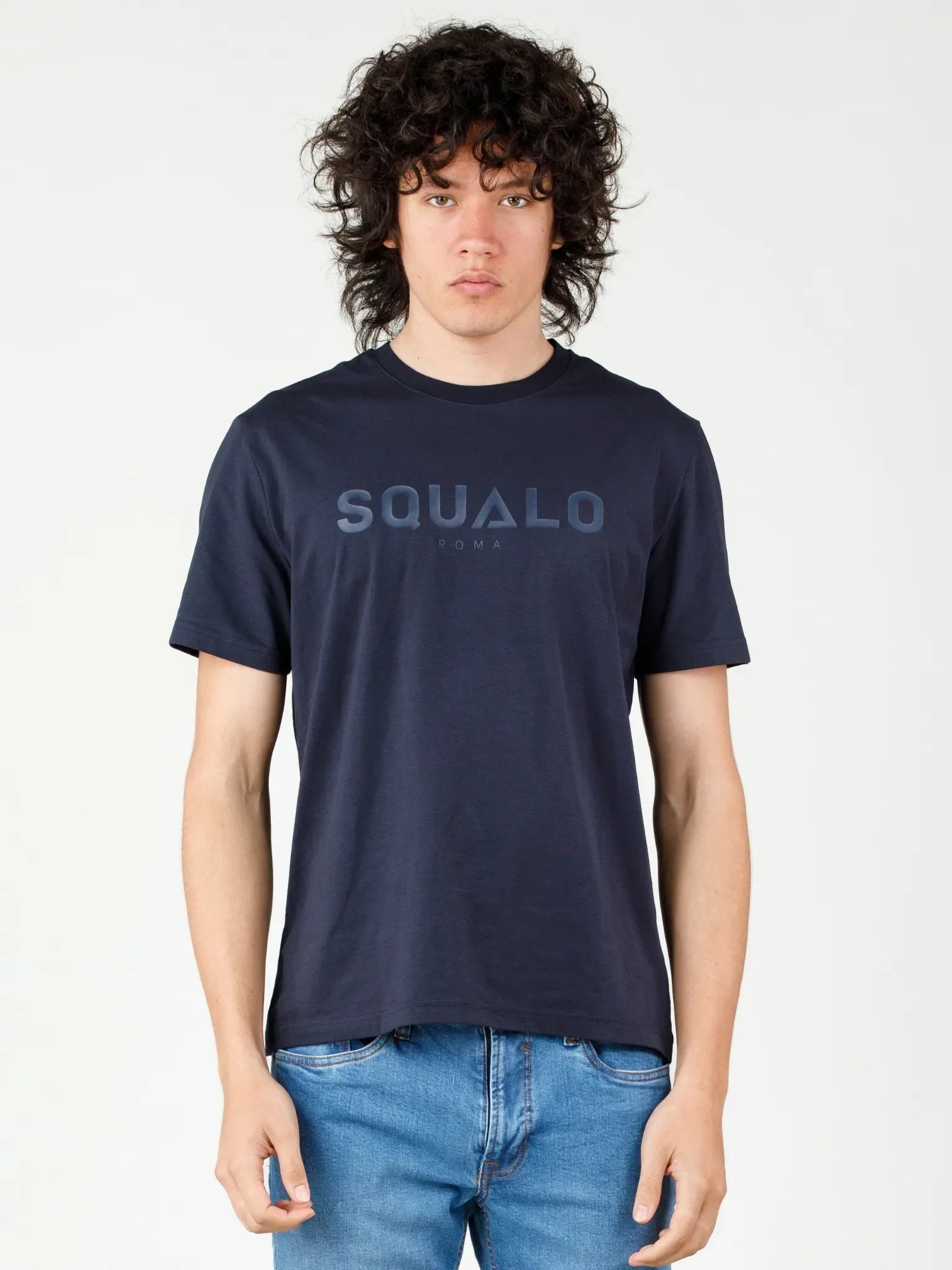 Regular Fit Tee - Blue - Squalo Roma, image 1 of 3