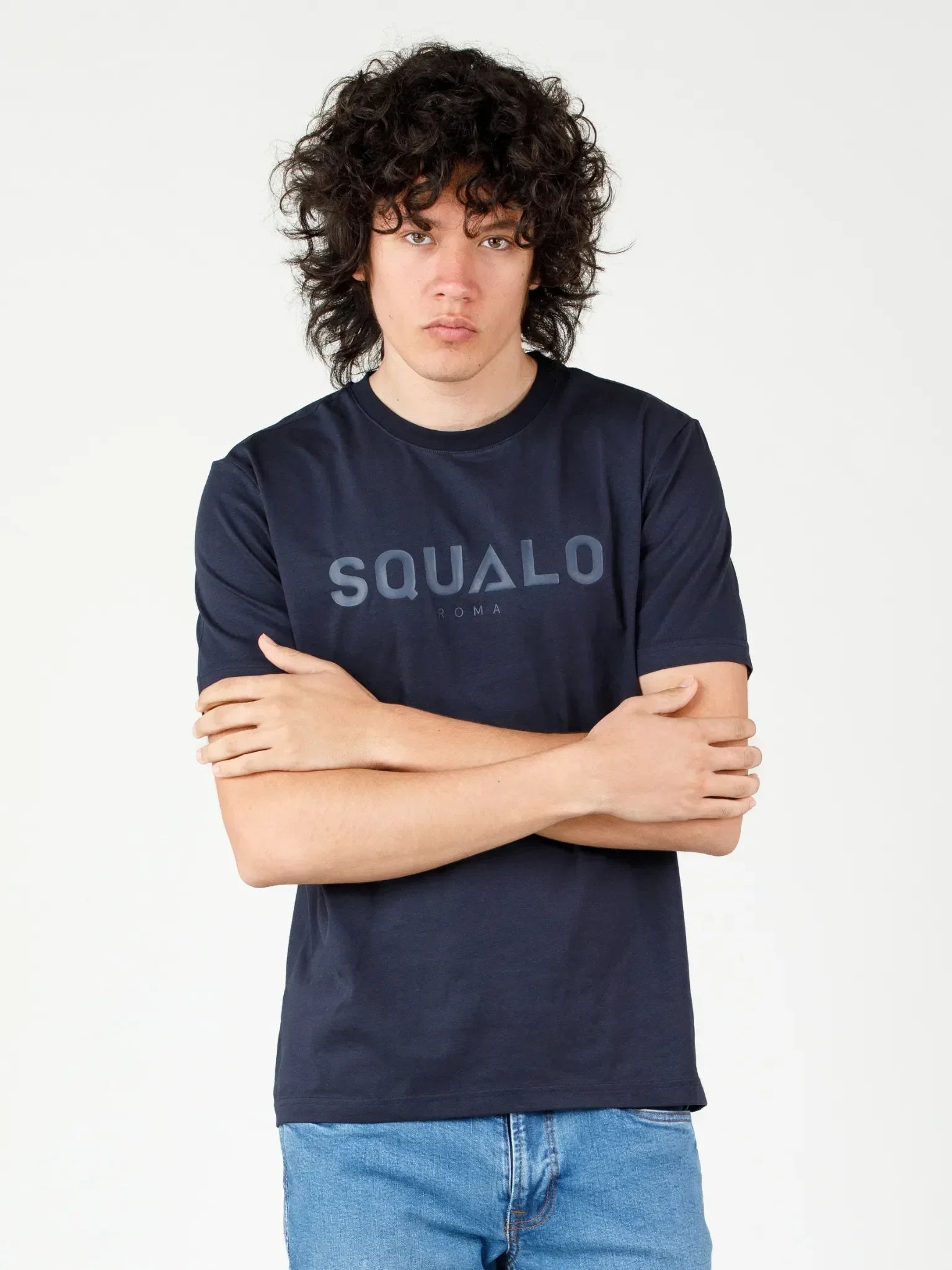 Regular Fit Tee - Blue - Squalo Roma, image 3 of 3
