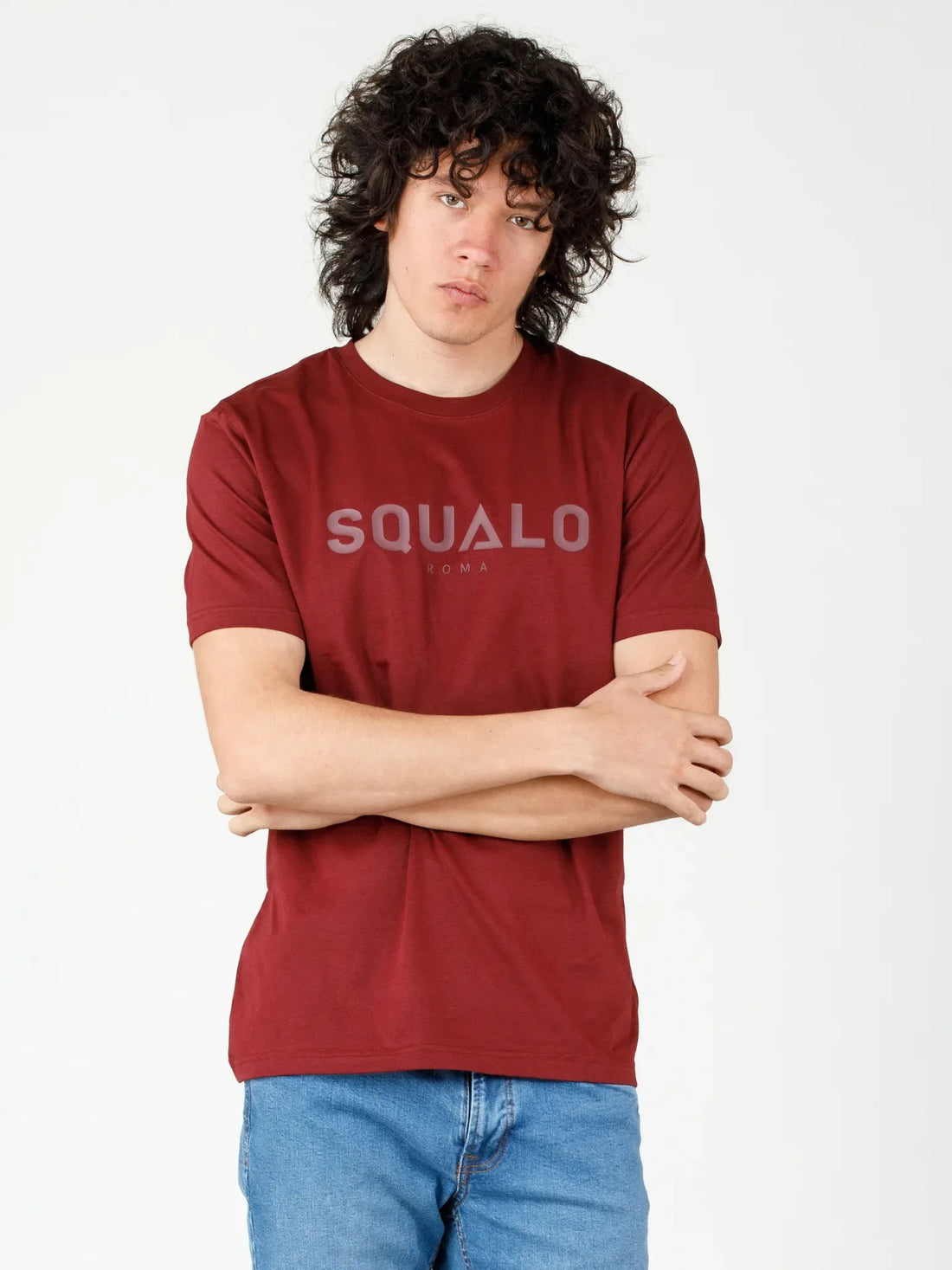 Regular Fit Tee - Maroon - Squalo Roma, image 3 of 3