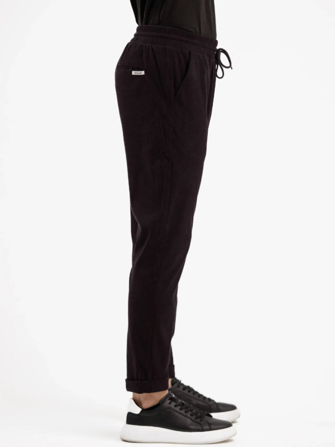 Corduroy Pant - Black - Squalo Roma, image 3 of 3