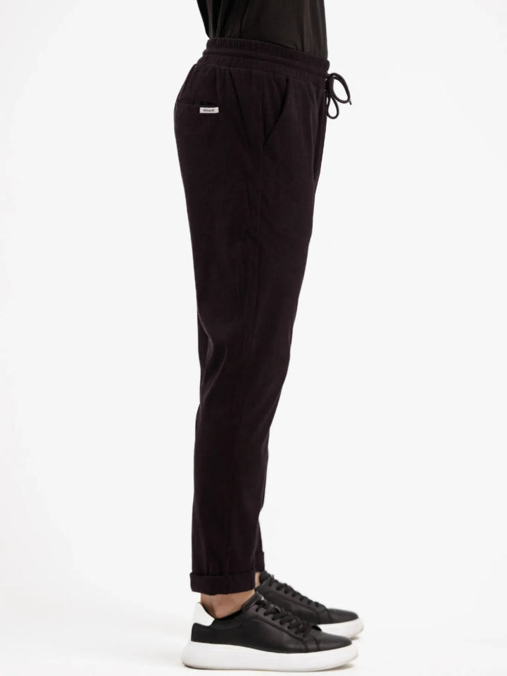 Corduroy Pant - Black - Squalo Roma, image 3 of 3