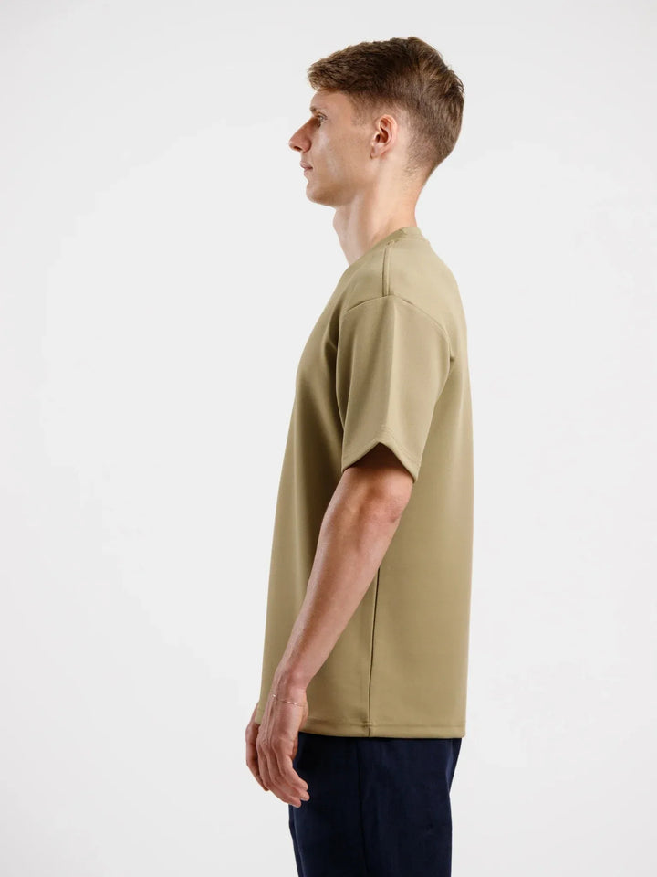 Oversized Luxury Tee - Khaki - Squalo Roma, image 3 of 3