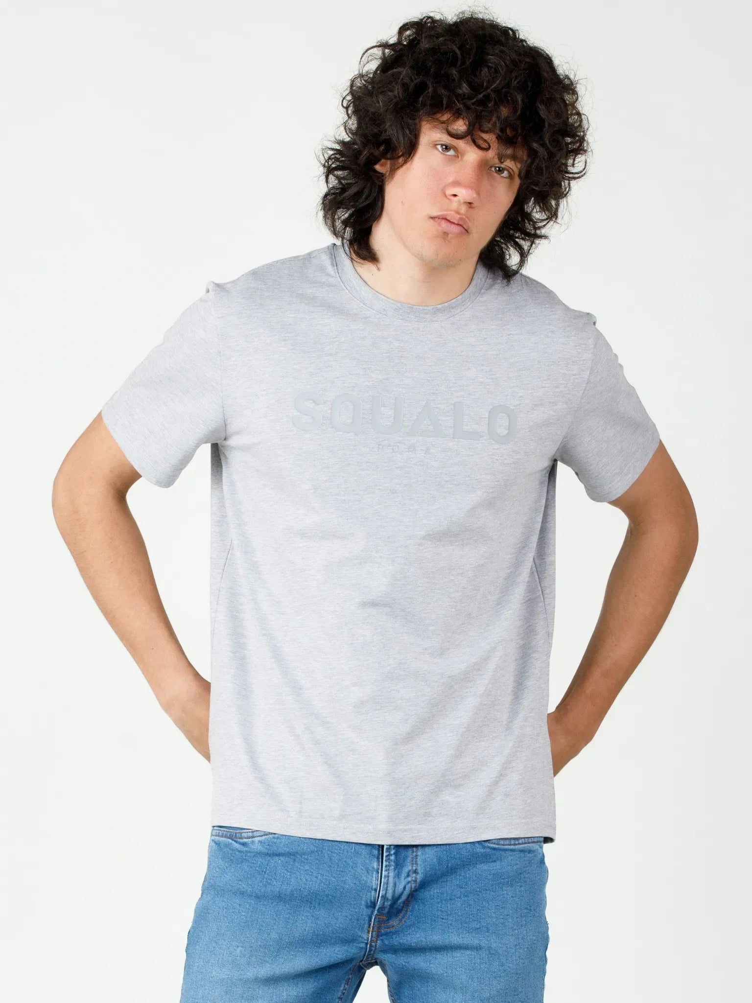 Regular Fit Tee - Grey - Squalo Roma, image 3 of 3