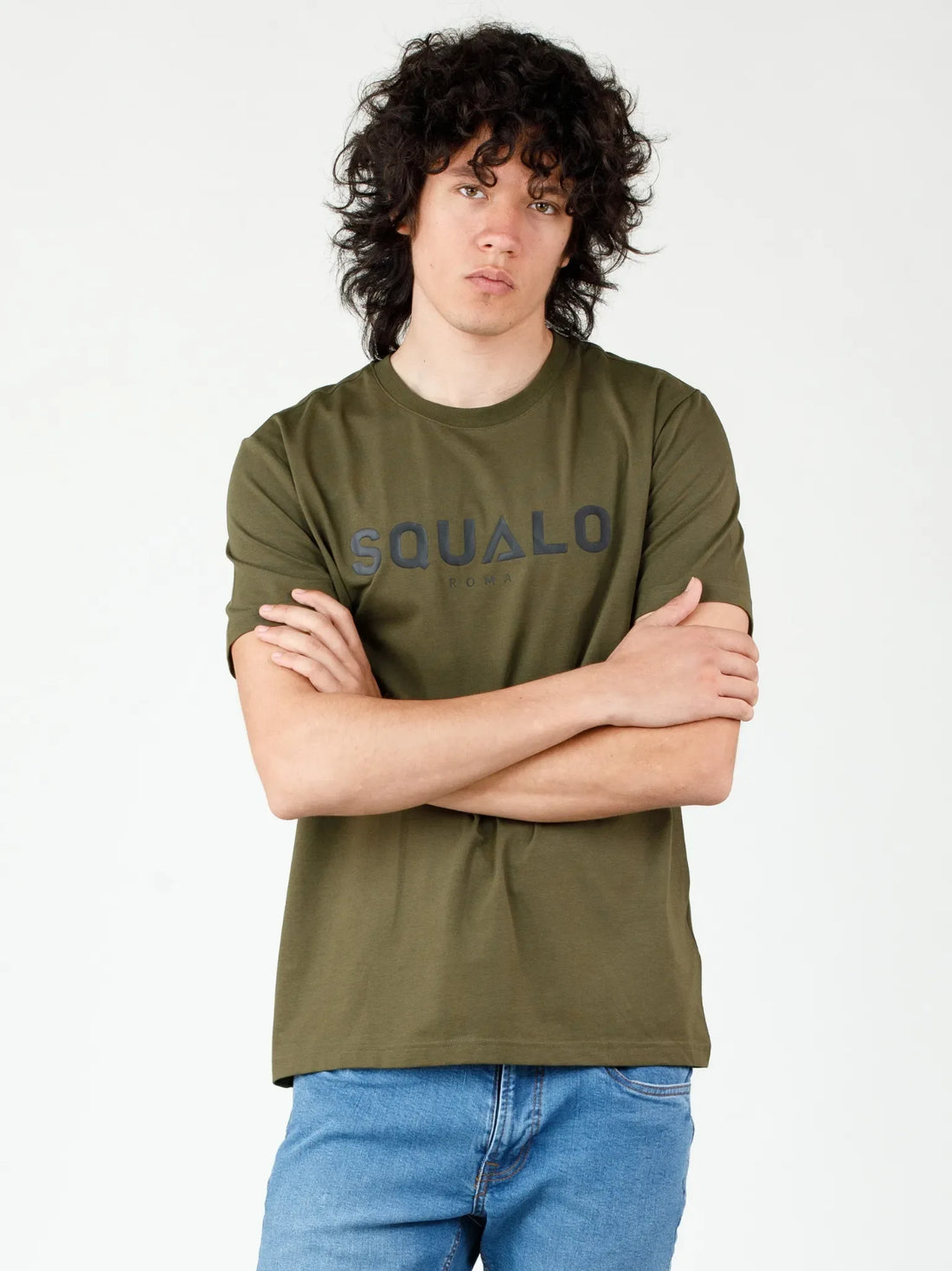 Regular Fit Tee - Green - Squalo Roma, image 3 of 3