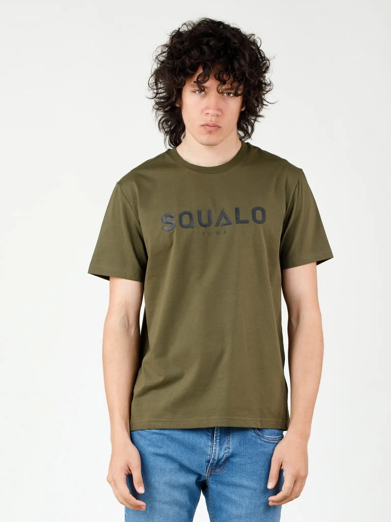 Regular Fit Tee - Green - Squalo Roma, image 1 of 3