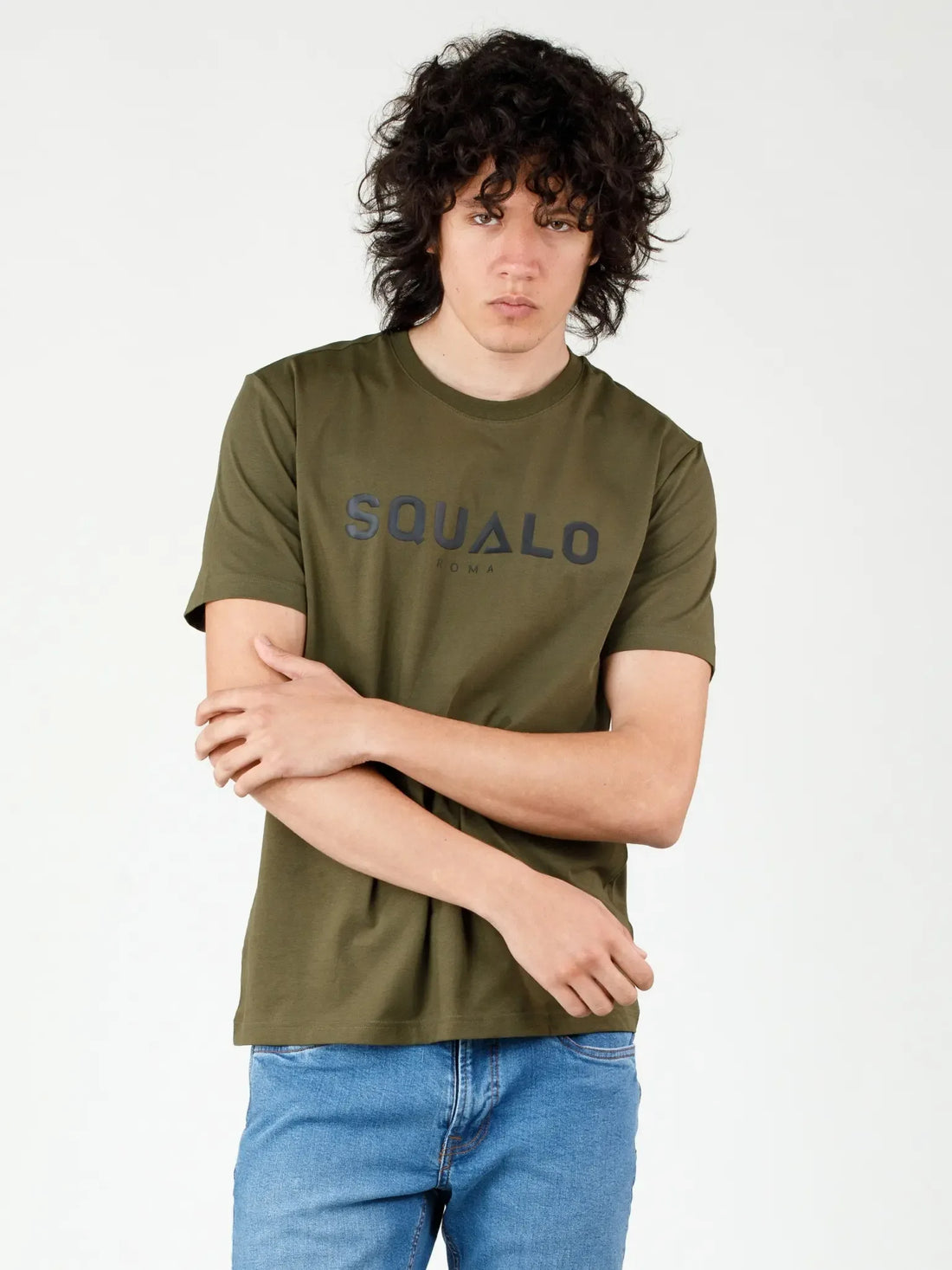Regular Fit Tee - Green - Squalo Roma, image 2 of 3