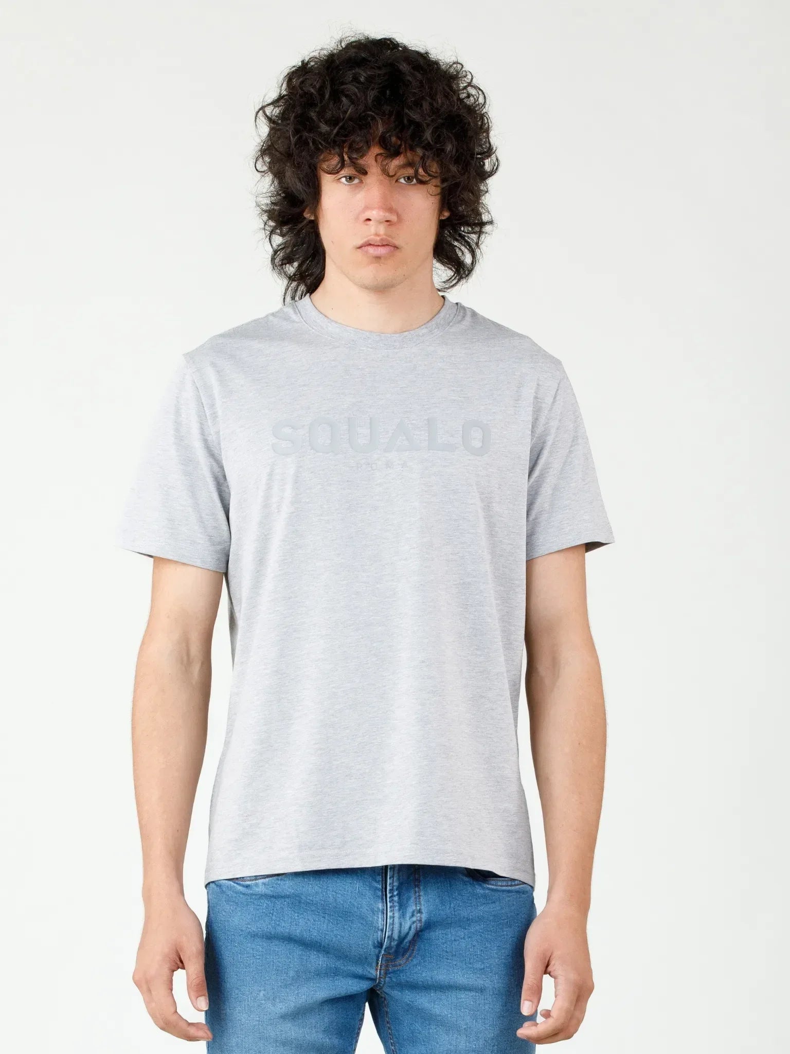 Regular Fit Tee - Grey - Squalo Roma, image 1 of 3