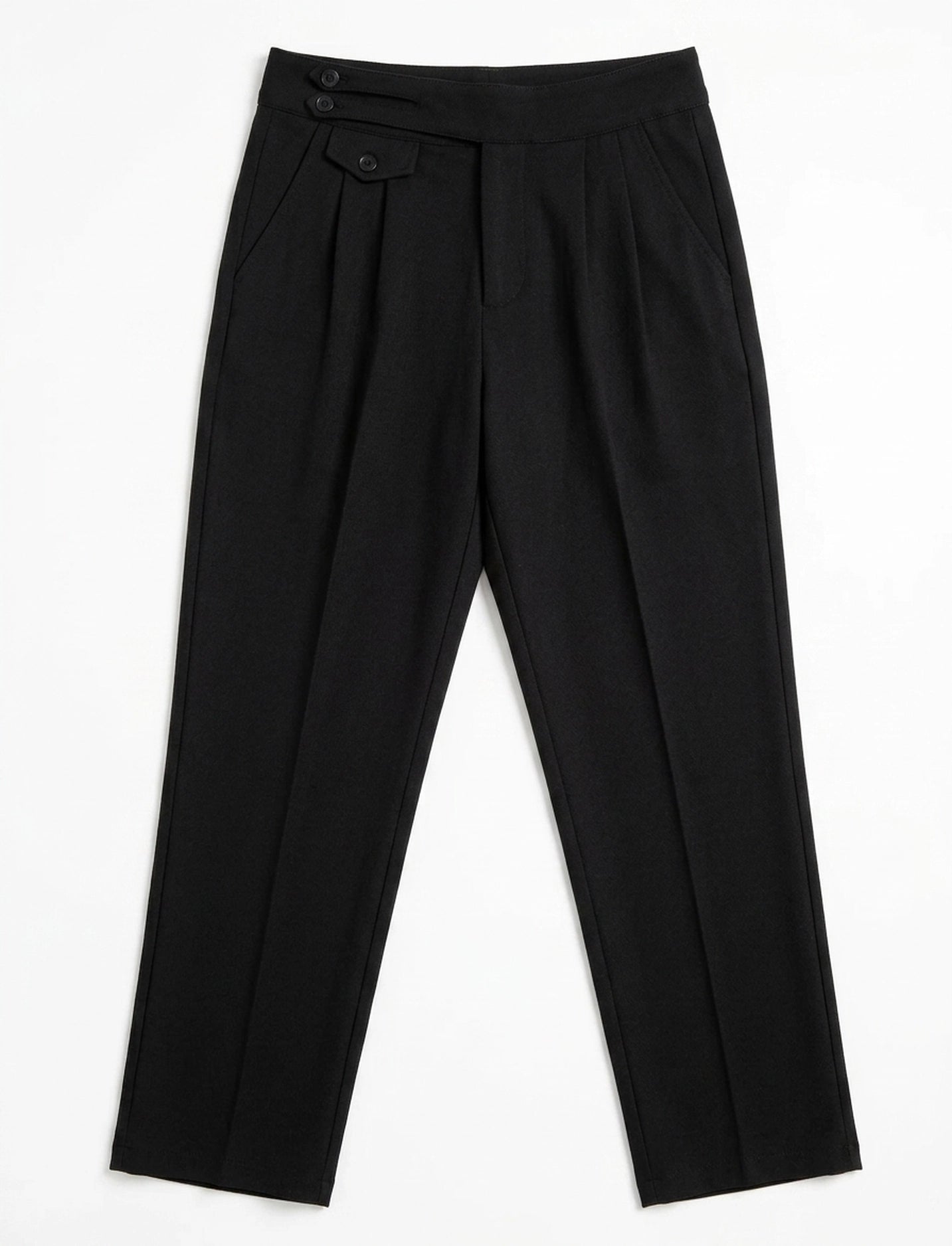 Mid Waist Stretch Pant - Black