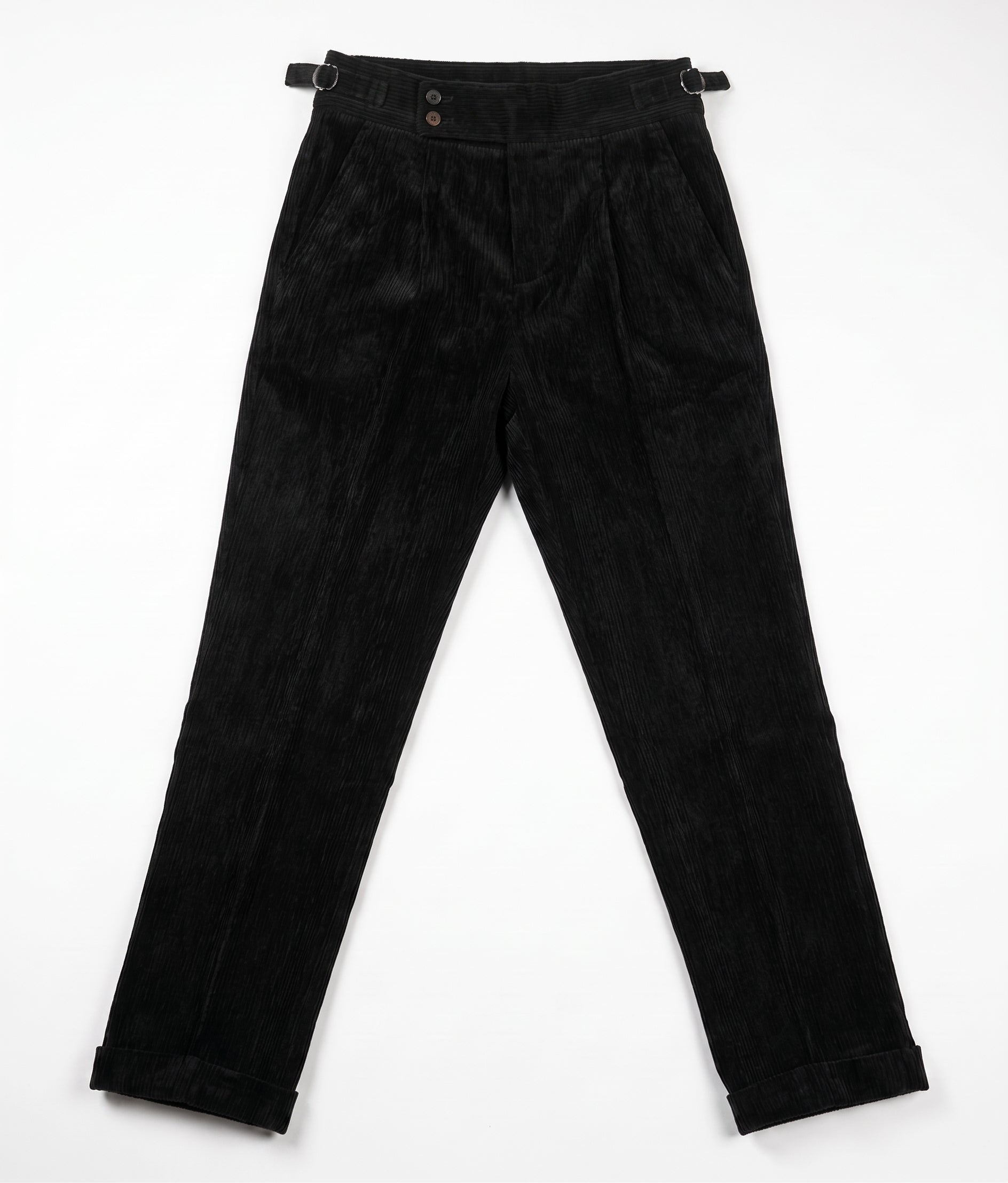 Corduroy Pleated Cuffed Trouser