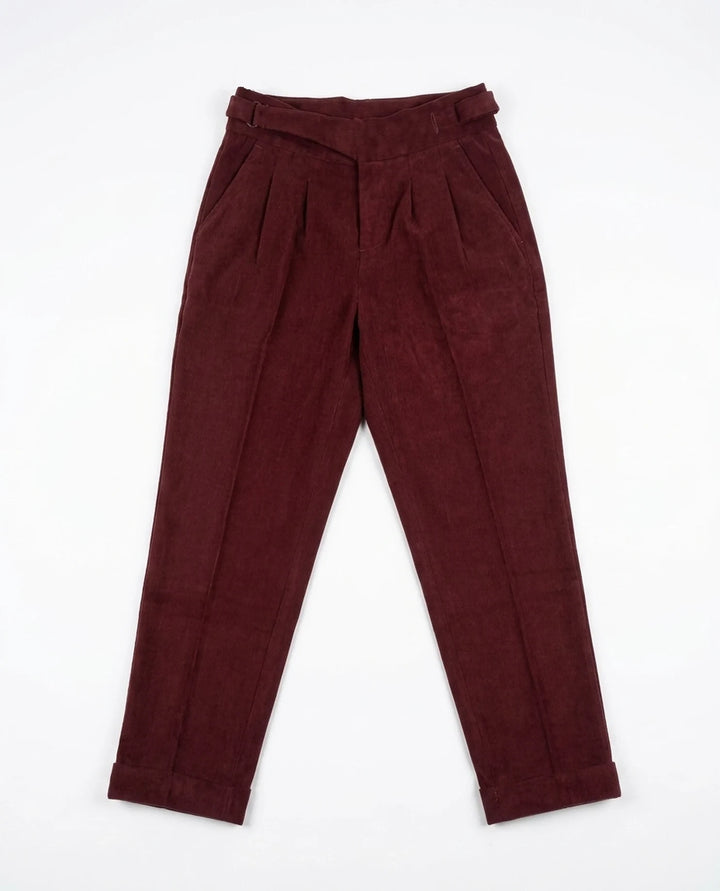 Verona Corduroy Pleated Trouser