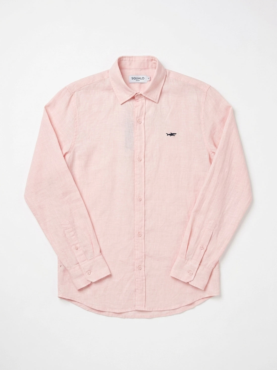 Pure Linen Long Sleeve Shirt - Pink