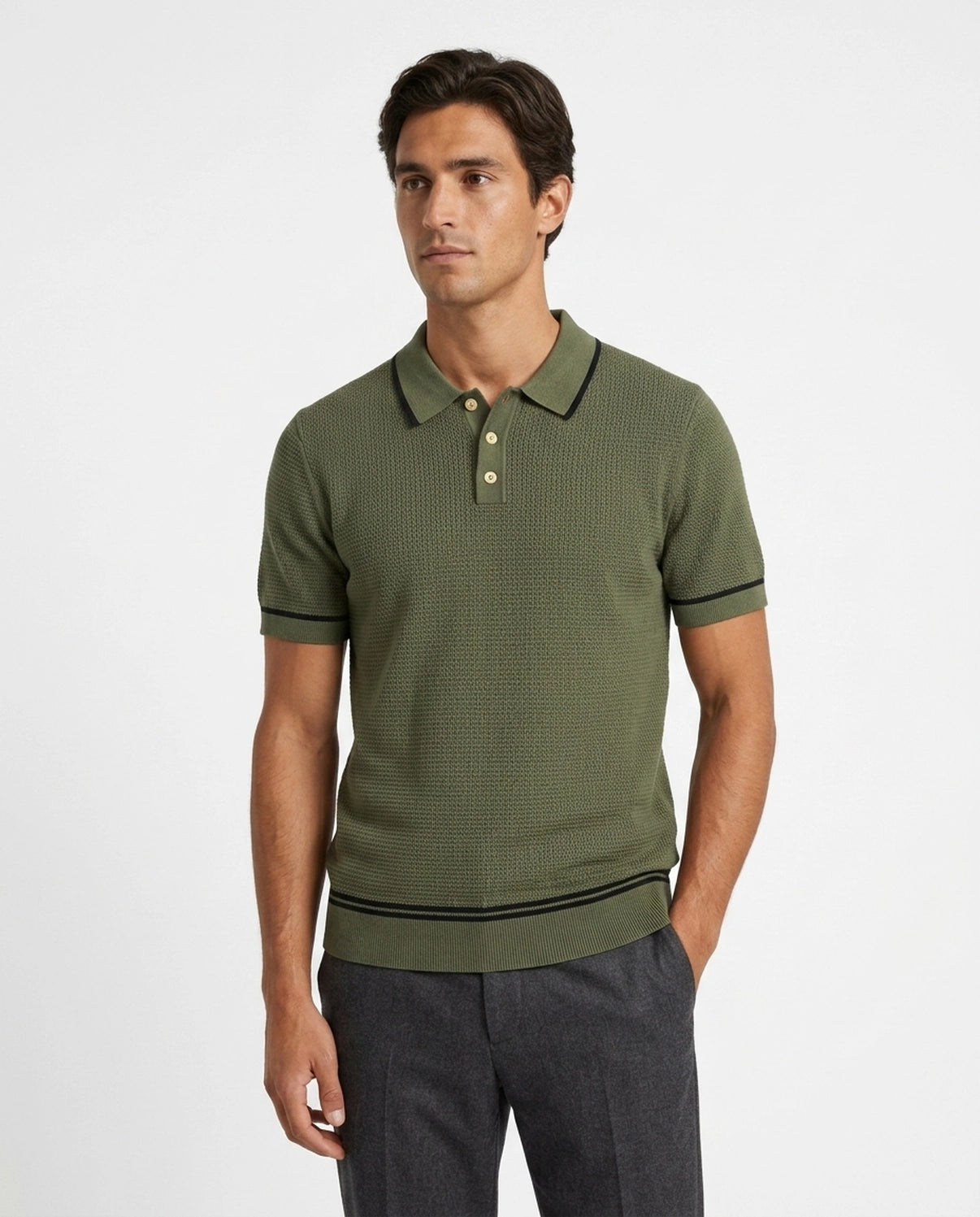 Polo Bordo Verde