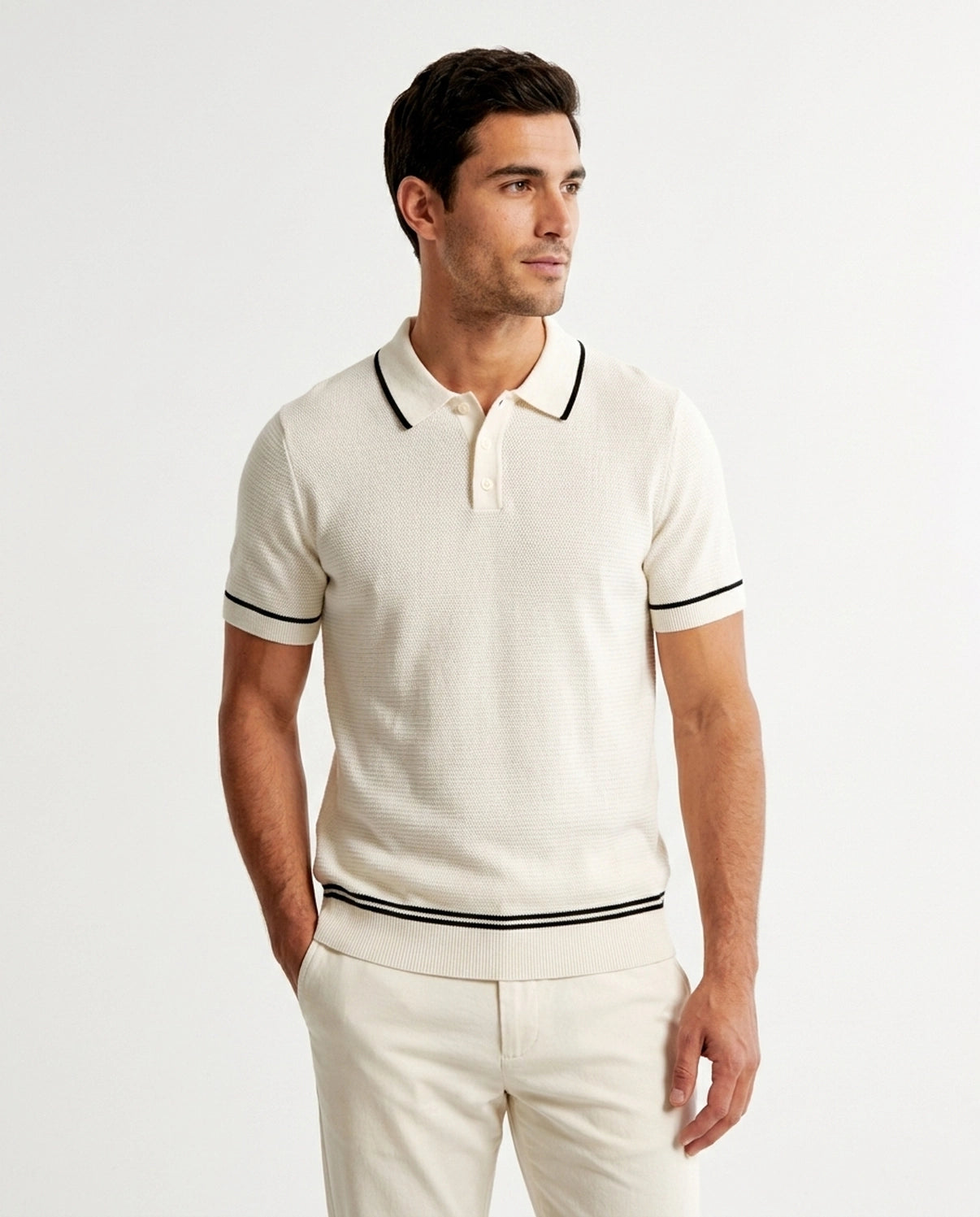 Polo Bordo Bianco