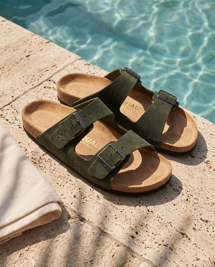 Amalfi double strap sandal, lifestyle