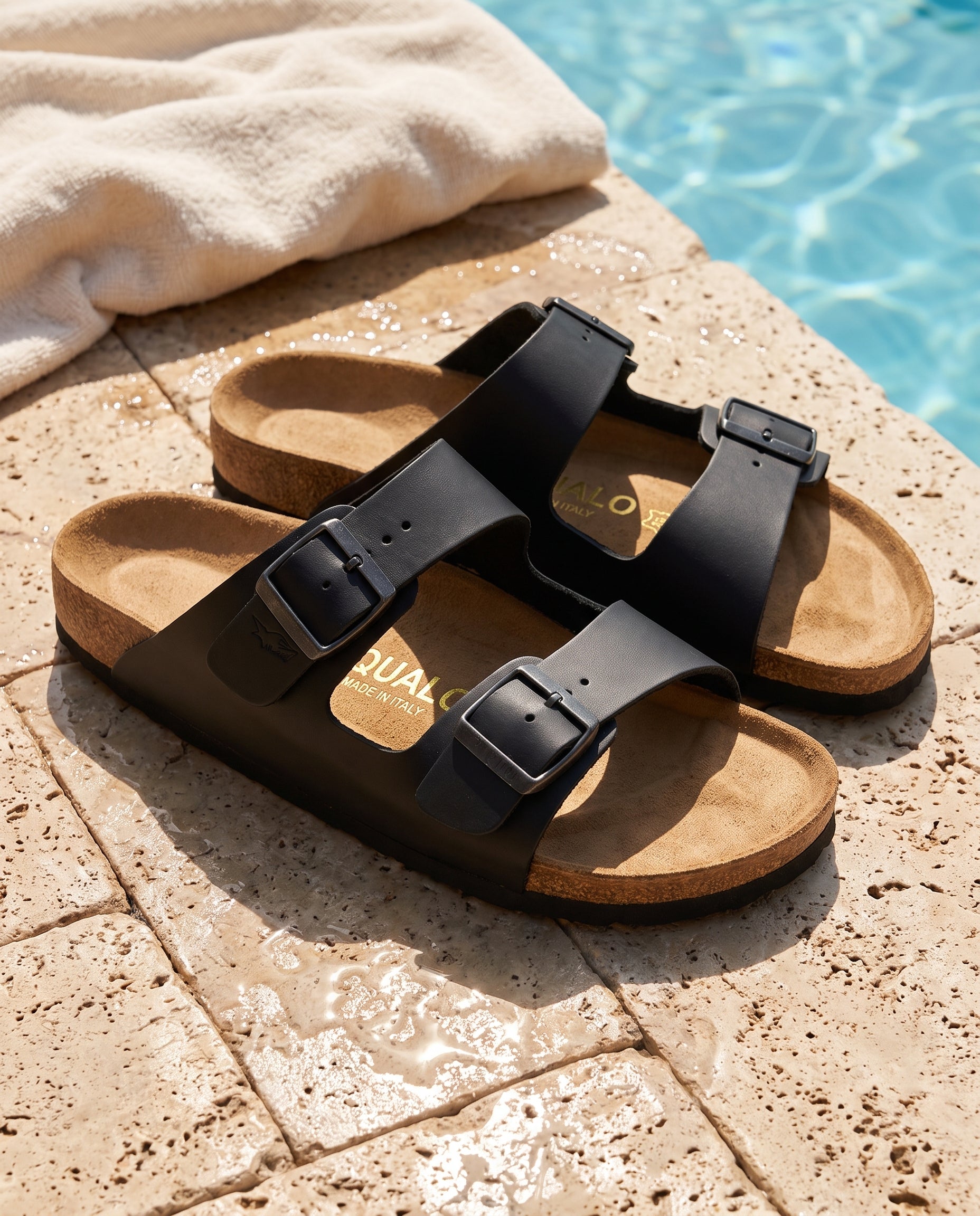Amalfi double strap sandal, lifestyle