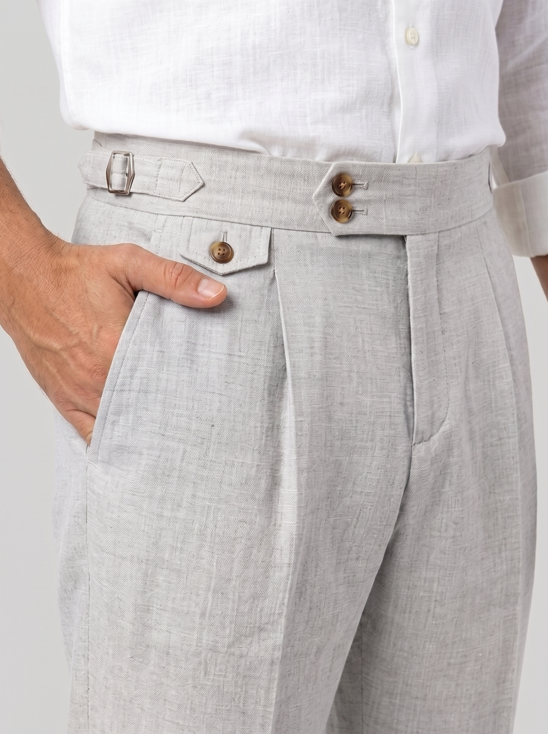 Gurkha Trousers, Light Grey