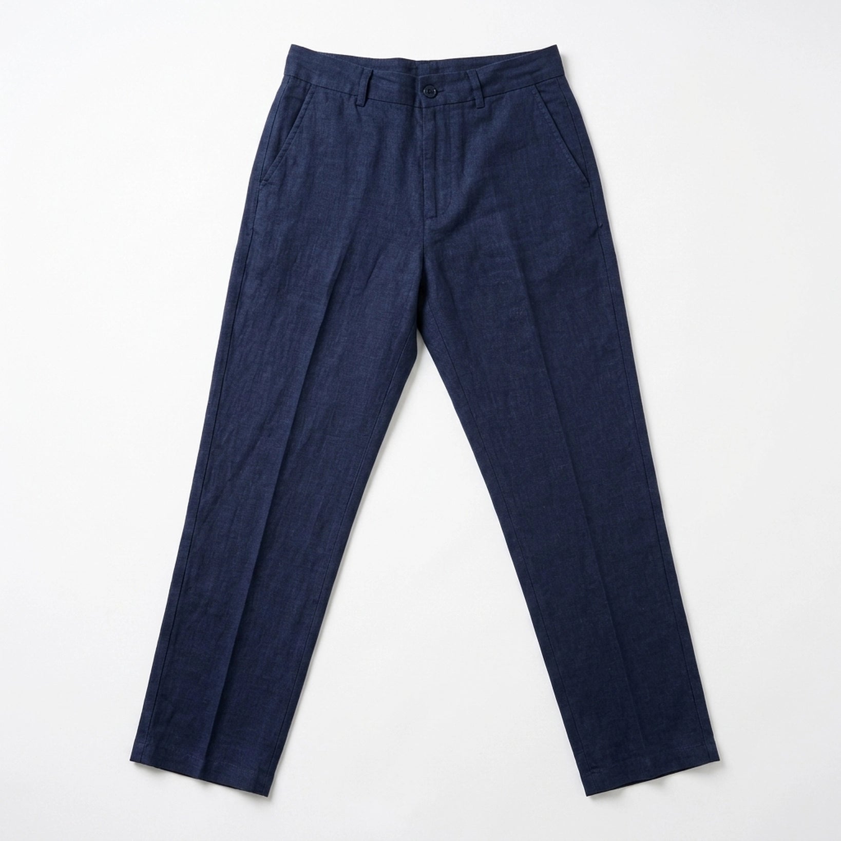Pure Linen Trouser - Navy