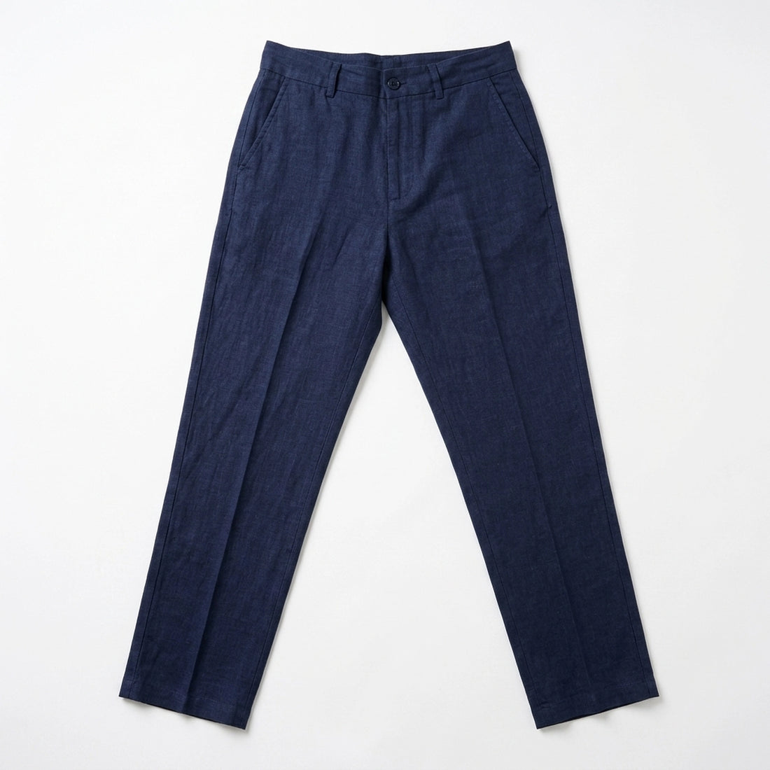 Pure Linen Trouser - Navy