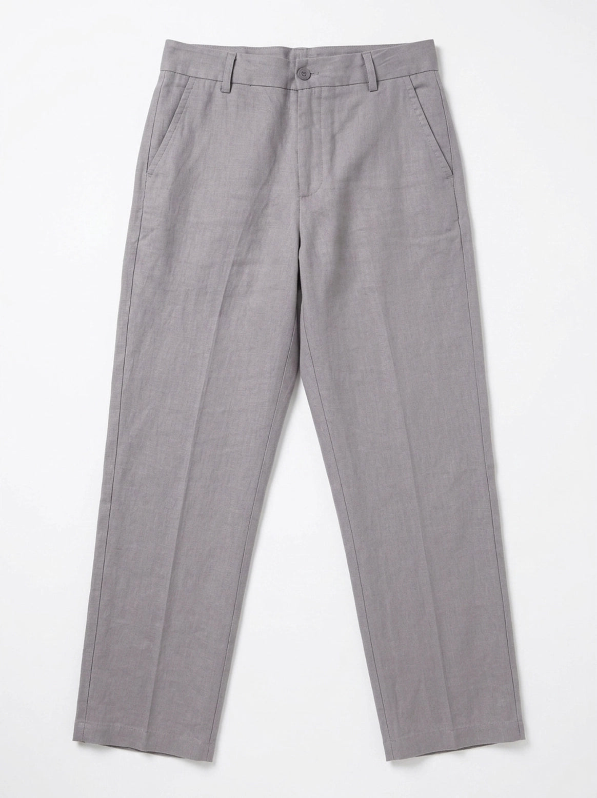 Pure Linen Trouser - Grey