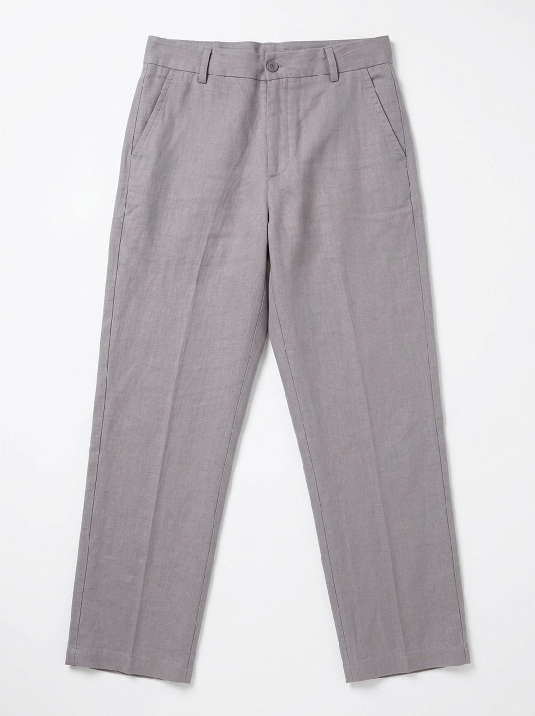 Pure Linen Trouser - Grey
