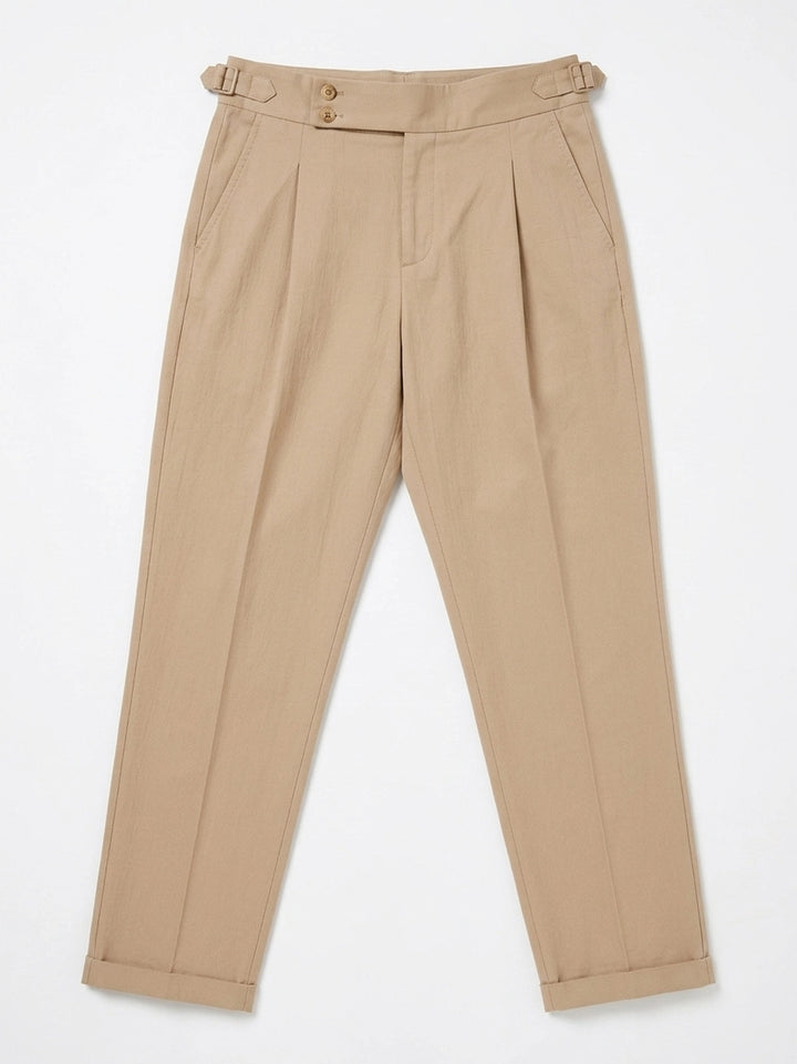 Seersucker Trouser - Khaki