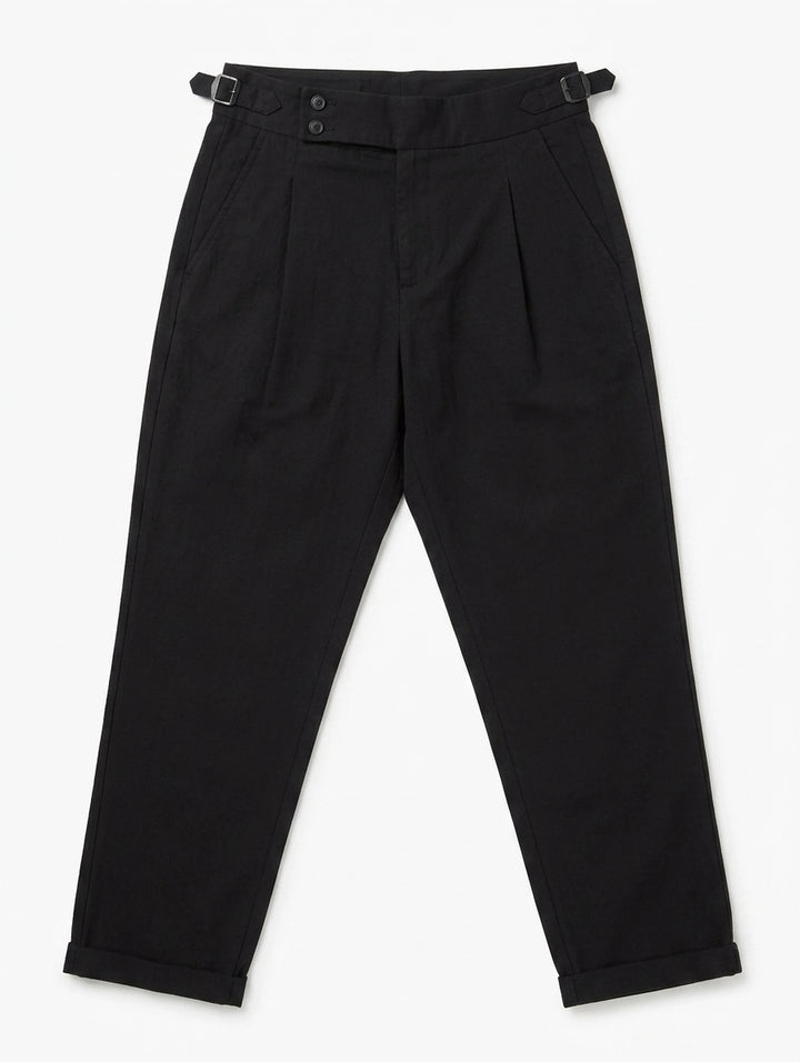 Seersucker Trouser - Black