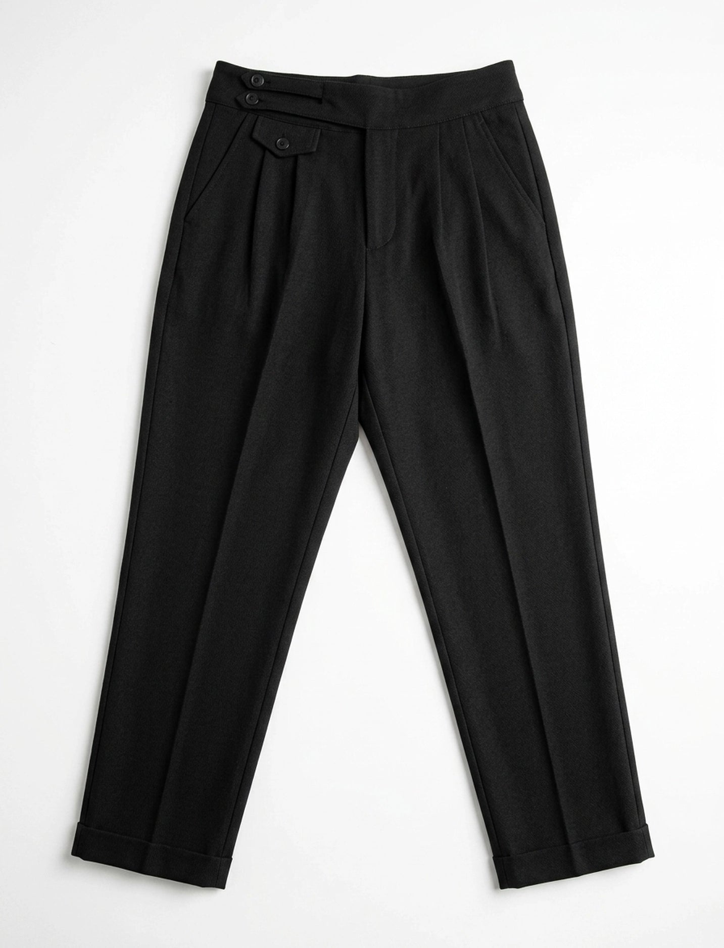 Mid Waist Stretch Pant - Black