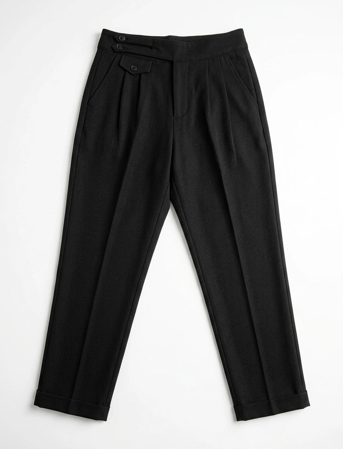 Mid Waist Stretch Pant - Black