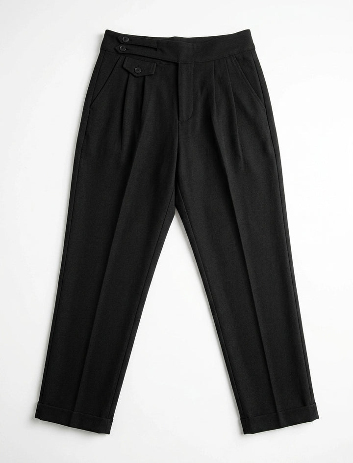 Mid Waist Stretch Pant - Black